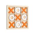 Wooden Tic Tac Toe Strategy Board Game, Logical Thinking Training, Fun Entertainment, Great Gift For Back To School, Halloween, Christmas, Thanksgiving.