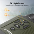 SVBONY SX31 8X Zoom Digital Infrared Night Vision Binocular Telescope for Hunting Camping Professional 4K Night Vision Device.
