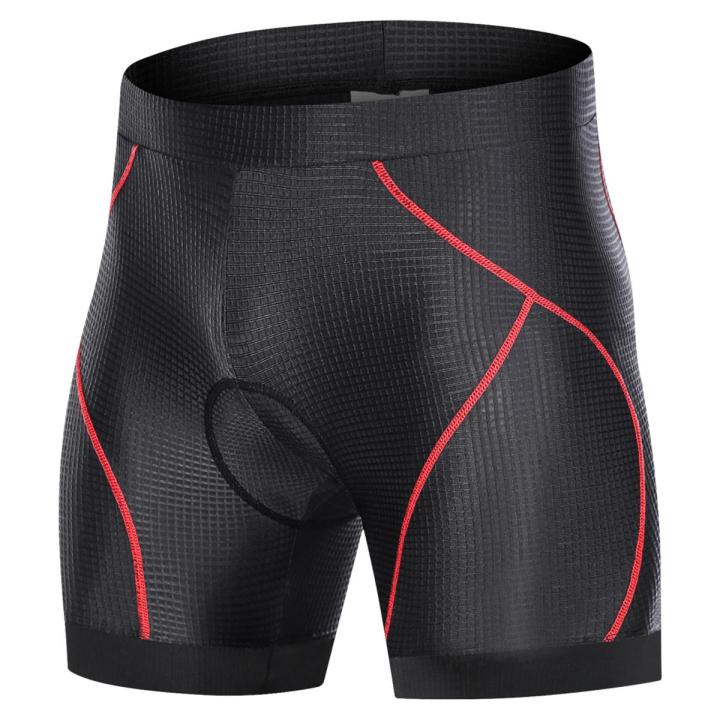 Men Bike Padded Shorts with Anti-Slip Leg Grips Cycling 3D Padded Underwear Bicycle Padding Riding Shorts Biking Underwear Shorts
