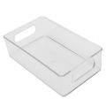 12Pcs Refrigerator Organizer Bins Stackable Fridge Organizers with Cutout Handles Clear Plastic Pantry Storage Rack.
