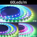 WS2811 WS2812B WS2815 WS2815 RGB LED Strip WS2812 Individually Addressable 30/60/144Pixels/Leds/m Tape Light IP30/65/67 DC5V/12V. 