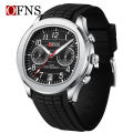 OFNS O'Fannie Time Six-pin Digital Silicone Band Sports Cross-border Luminous Calendar Student Quartz Watch. 