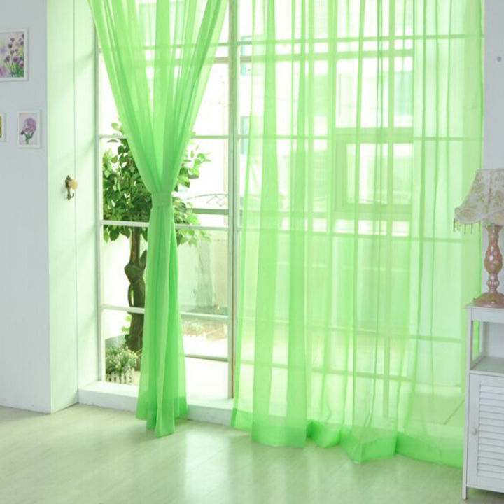 100x200cm%20Tulle%20Curtains%20Rod%20Pocket%20Curtains%20for%20Kitchen%20Living%20Room%20Solid%20Sheer%20Curtains%20Tulle%20on%20The%20Windows%20Drapes%20Curtains%20-%20Image%208