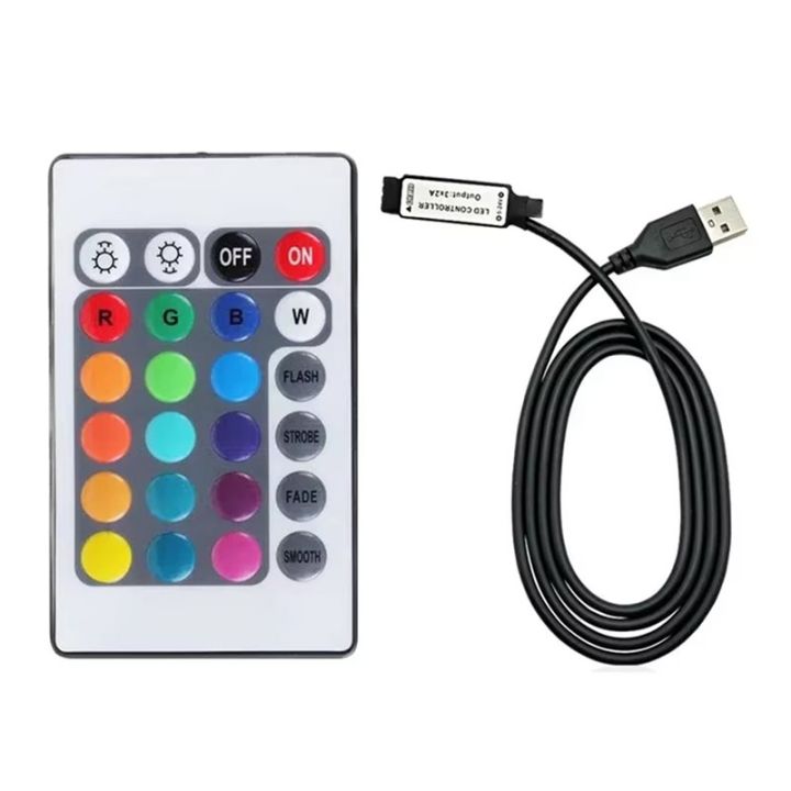 2X%20RGB%20Controller%20DC5V%20USB%205V%2024%20Keys%20Remote%20Wireless%20Controller%20for%20COB%20SMD%203528%205050%20RGB%20Tape%20Lights%20-%20Image%202