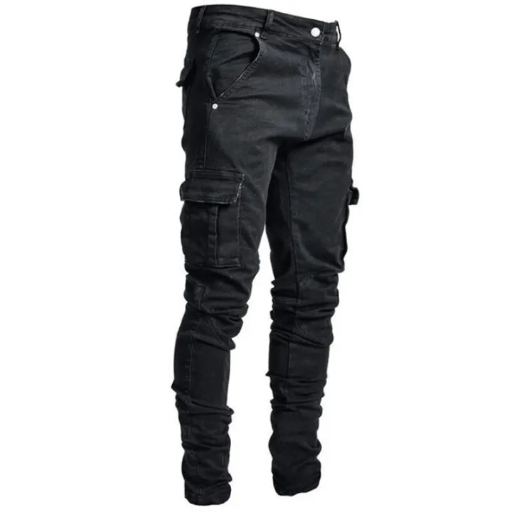 Jeans%20Men%20Black%20Cargo%20Pants%20Multi%20Pockets%20Denim%20Pantalones%20Blue%20Slim%20Fit%20Overol%20Hombre%20Fashion%20Casual%20Streetwear%20Trousers%203XL%20-%20Image%207