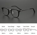 Pure Titanium Japanese Handmade Eyeglasses Frame Women Retro Full Rim Optical Eyewear Prescription Vintage Myopia Glasses Men. 