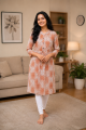Stripe Design Cotton Kurti For Women A Comfortable Elegant Everyday Casual Wear Outfit Design Piece Now. 