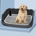 Dog Potty Tray Puppy Training Tray Keep Paws and Floors Clean Pee Pad Holder Black.