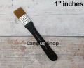 Keep Smiling Flat Brush 3/4, 1, 1.5, 2, 2.5" inches smooth synthetic hair for professional artists.