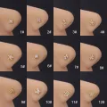 1PC 20G Stainless Steel L Shaped Nose Studs Nose Ring for Women Fashion Snake Butterfly CZ Nose Stud Screw Nose Piercing Jewelry. 