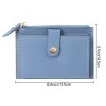Women Credit Card Holder Bags Fashion Small Wallet Purse Solid Color PU Leather Mini Coin Purse Wallet. 