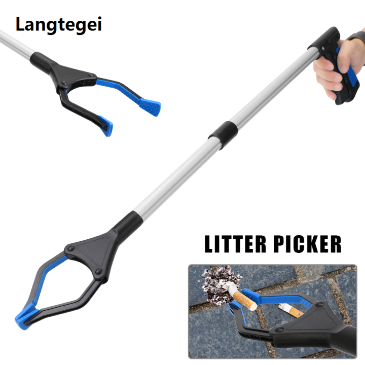 Langtegei Foldable Gripper Extender Hand Tools Litter Reachers Pickers Collapsible Garbage Grabber Pick Up Tools