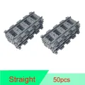 【happy one】10-100Pcs/Set DIY City Trains Track with lego Trains Flexible Tracks Curved Track Model For Kids. 