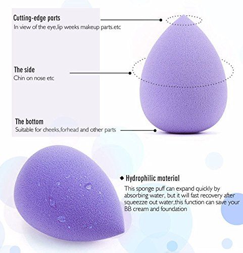 2pcs%20Power%20Puff%20Latex%20Free%20Face%20Blender%20Sponge%20Makeup%20Puff%20(Multicolor)%20-%20Image%204