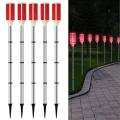 GC 5Pcs Solar Powered Driveway Lights Driveway Markers Landscape Driveway Reflectors For Snow Road Outdoor Yard.