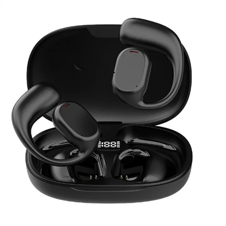 Open Ear Headphones Air Conduction Headphones Wireless Bluetooth Headphones  Bluetooth Touch Control Wireless Earbuds, Up to 16 Hours Playtime