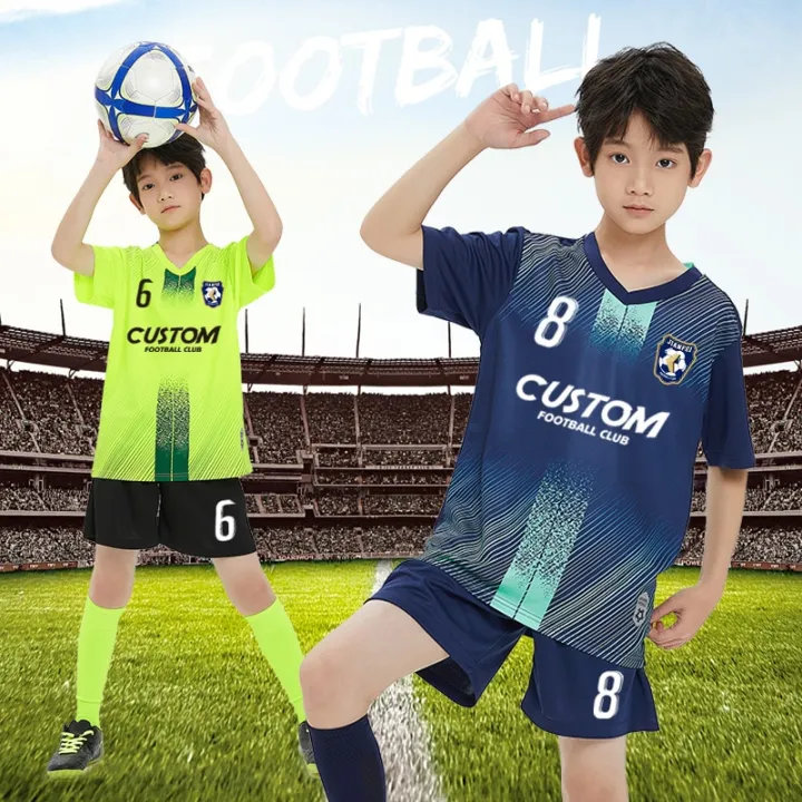 Wholesale%20Custom%20Personalized%20Kids%20Football%20Jersey%20Shirt%20High%20Quality%20Children%20Football%20Uniform%20Soccer%20Jersey%20For%20Young%20Boy%20-%20Image%202