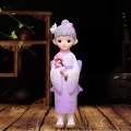 Japanese Kimono Geisha Doll Resin Statue Birthday Desk Asian Kabuki Figurine. 