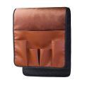 5 Pockets Home Sofa Side Couch Chair Space Saving PU Leather Remote Control Hanging Organizer Arm Rest Practical Storage Bag. 