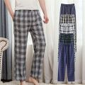 Premium Cotton Fabric Check Trouser - 1Pcs - Joggers For Men.