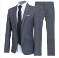 Men's British Style Blazers Sets Men Wedding Nightclub Slim Fit Fashion Suit Coats And Pants Two-piece Set. 