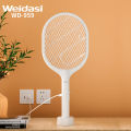 Weidasi WD-959 Mosquito Bat Rechargeable with Lure Light Insect bugs Lamp Stand Holder USB Charging Cable Included Electric Swatter Lithium Ion Battery WD 959.