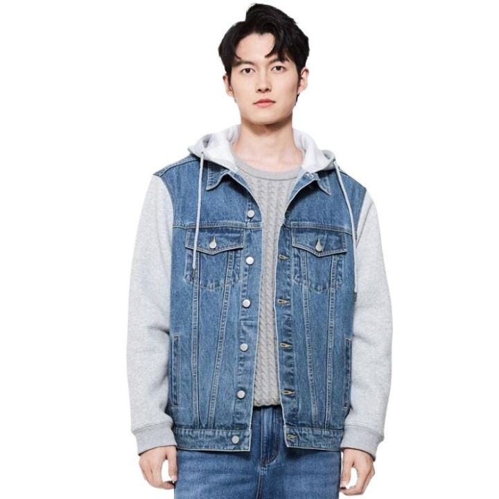 High quality denim jacket for men stylish 2025 | Mens denim jacket blue | Export quality hoodie jacket for men blue