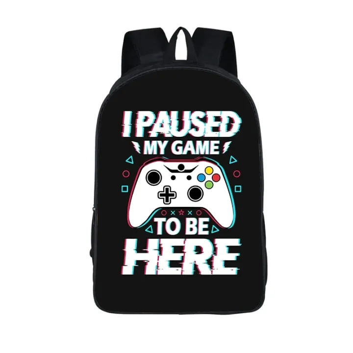 Funny%20Choose%20Your%20Gamer%20Print%20Backpack%20Children%20Boys%20Girl%20Video%20Game%20Fan%20Schoolbags%20Outdoor%20Travel%20Laptop%20Sports%20Rucksack%20-%20Image%203