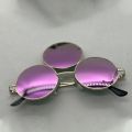 Purple 3 Eyes Round Sunglasses Men/Women Third Lenses Party Metal Vintage Sun Glasses Eyewear Shades UV400. 
