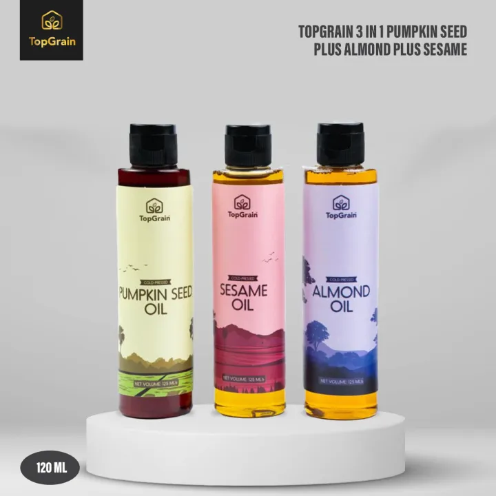 TopGrain 3 in 1 Pumpkin Seed Plus Almond Plus Sesame - 120 ML (Each ...