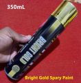 Multipurpose Bright Gold Spray Paint 319 Spray Paint Bright GOLD Color 350mL Uses Metal Wood Plastics Motor Cycles Bi Cycle. 