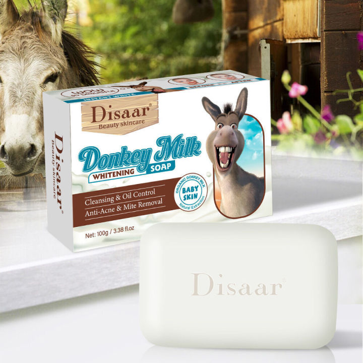 Donkey Milk Facial Cleansing Cleaning, Moisturizing, and Exfoliating Hand Soap Whitening soap