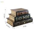 Book Shaped Storage Box with Drawers Trinket Case for Photo Bracelets Cards. 