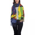 Custom Print Dog Barking At The Moon Scarf Women Men Winter Fall Warm Scarves Joan Miro Abstract Art Shawl Wrap. 