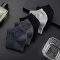 5 Pairs Men Short Socks Bamboo Fiber High Quality Crew Ankle Casual Business Breathable Soft Compression Low-Cut Socks for Male.