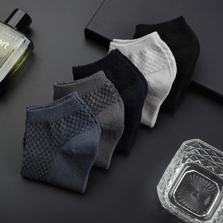 5%20Pairs%20Men%20Short%20Socks%20Bamboo%20Fiber%20High%20Quality%20Crew%20Ankle%20Casual%20Business%20Breathable%20Soft%20Compression%20Low-Cut%20Socks%20for%20Male%20-%20Image%204