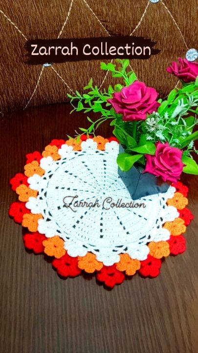 Unique%20Design%20Sun%20Flower%2010"inc%20Crochet%20Doily%20Plate%20mat%20Round%20one%20piece%20-%20Image%203