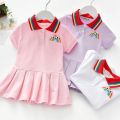 Unicon Children Dress Spring Summer Turn-Down Collar Kids Clothes Fashion toddler Baby Girls Clothing Summer Dress Girl. 