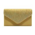 Women Evening Bag Pouch Sequins Envelope Black Handbag Sparkling Party Bag Solid Wedding Day Clutches Gold Purses.