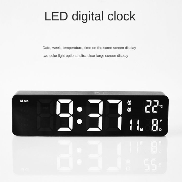 Digital%20Wall%20Clock,LED%20Large%20Digits%20Display,Dual%20Alarm%20Clock,Auto-Dimming,12/24Hr%20FormatSilent%20Wall%20Clock%20for%20Room%20Green%20-%20Image%204