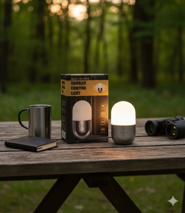 7 colour mode,Tumbler Camping Light (Mode: CH-23059)