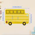 Bus Pocket Chart Durable Classroom Organizer Teaching Supplies for Preschool Learning Homeschool.