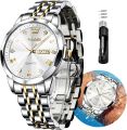 OLEVS 9931 Fashion Business Quartz Watch for Men Luxury Diamond Dial Stainless Steel Watch for men.