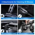 Portable Car Vacuum Cleaner USB Chargable Vacuum Cleaner 10000Pa High Power Vacuum for Car Detailing Interior Cleaning-Black. 