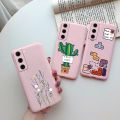 For Samsung Galaxy S21 FE 5G Case Shockproof Fundas Cute Painted Silicone Slim Soft Cover For samsung S21 FE S21fe Bumper Cases. 