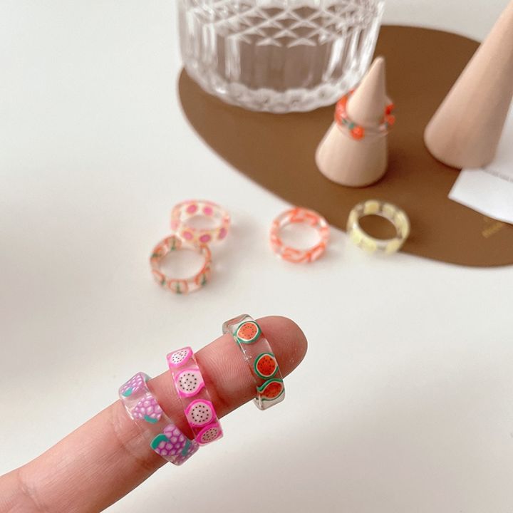 8%20Style%20Transparent%20Colorful%20Fashion%20Resin%20Fruit%20Ring%20Set%20Sweet%20Temperament%20Acrylic%20Rings%20for%20Women%20Party%20Jewelry%20Friends%20Gift%20-%20Image%208