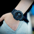(Ready Stock) G .Shock  GA110 Men Watch Sport Watch Dual Time Display Water Resistant Shockproof and Waterproof World Time LED Auto Light Sports Wrist Watches with 2 Year Warranty GA-110-1B. 