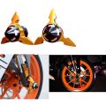 2 pcs Universal gutli for motorcycle or motorcycle front wheel slider- gold.