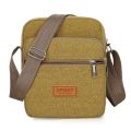 Thickened Canvas Unisex Crossbody Bag Ticket Collection Wallet Business Bag Shoulder Purse Bag for Men. 