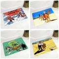 Adventures of Tintin Print Doormat Super Soft Flannel Carpet for Kitchen Bedroom Non-Slip Decor Cartoon Floor Door Mat 40x60cm-400mm x 600mm. 